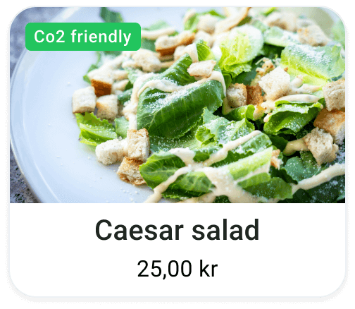 Caesar salad card